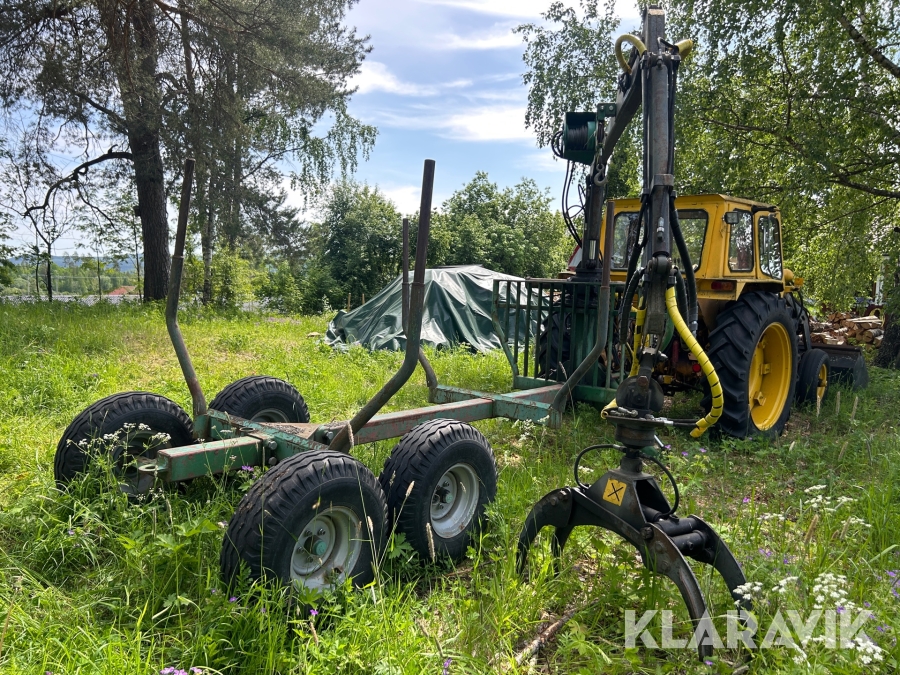Timmervagn Källefall 7 ton med utskjut och vinsch
