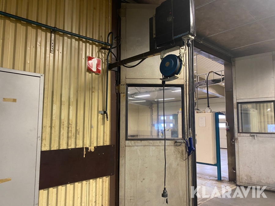 Tryckluftsvinda och elkabelvinda Nederman