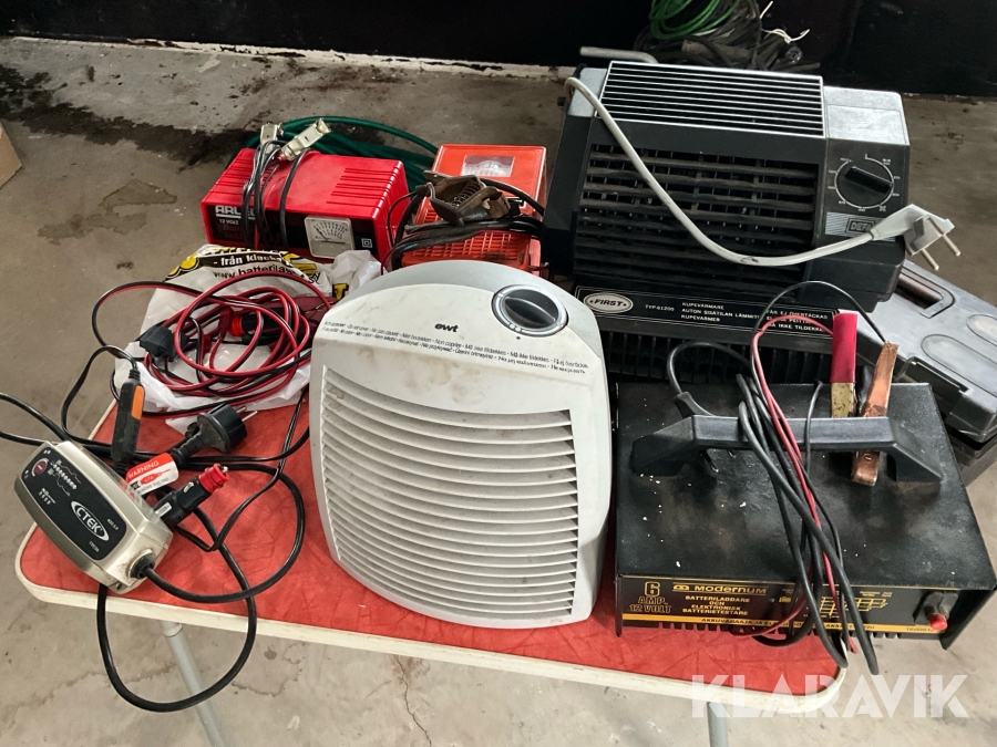 Laddare och kupéfläktar