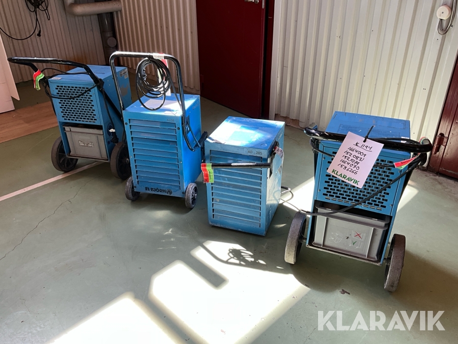 Avfuktare Elbjörn, Dantherm A60BTB, AD620E, ADT20S, CDT40MK11