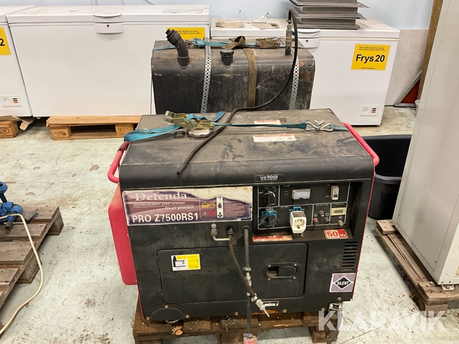 Elverk Defenda PRO Z7500RS1 dieseldrivet med extern tank