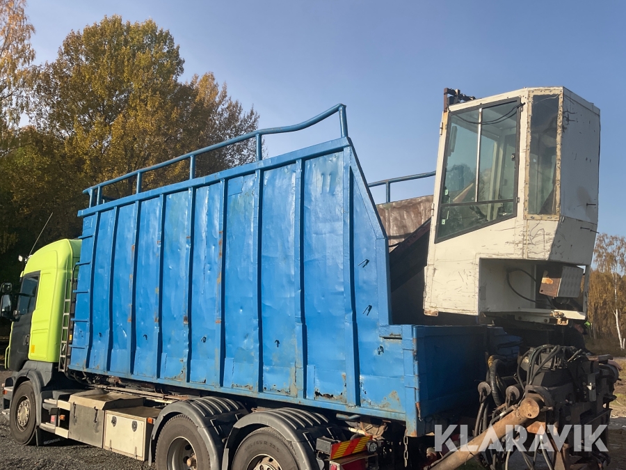 Kranflak på lastväxlarram