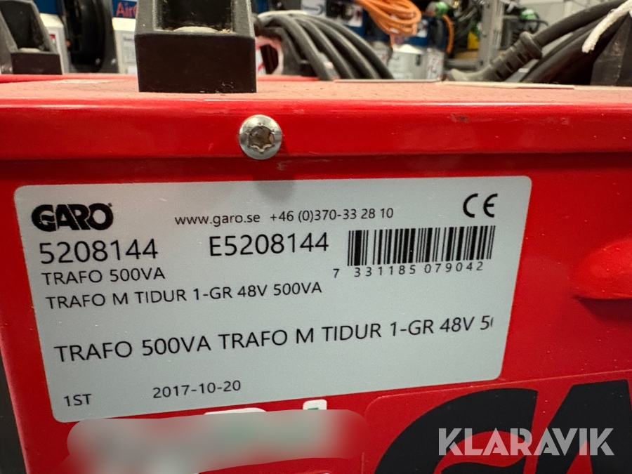 Transformator Garo Trafo 500VA 2st