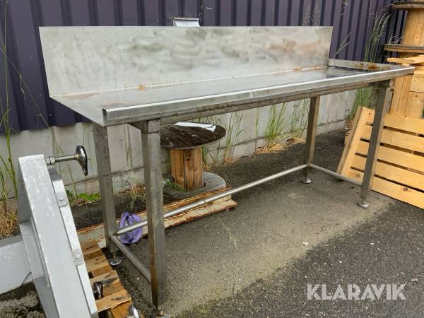Rostfri arbetsbänk