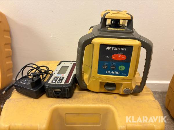 Enfallslaser Topcon RL-H4C inkl mottagare och laddare
