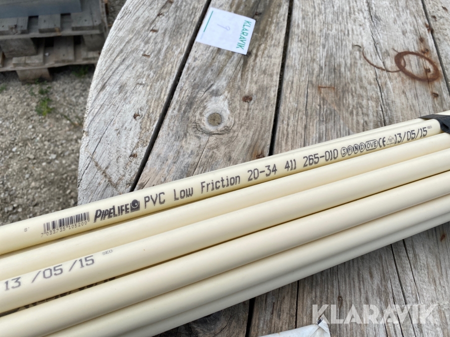 Kabel 2 trummor och vp rör