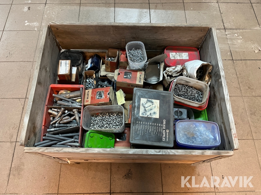 Skruvar och bultar parti