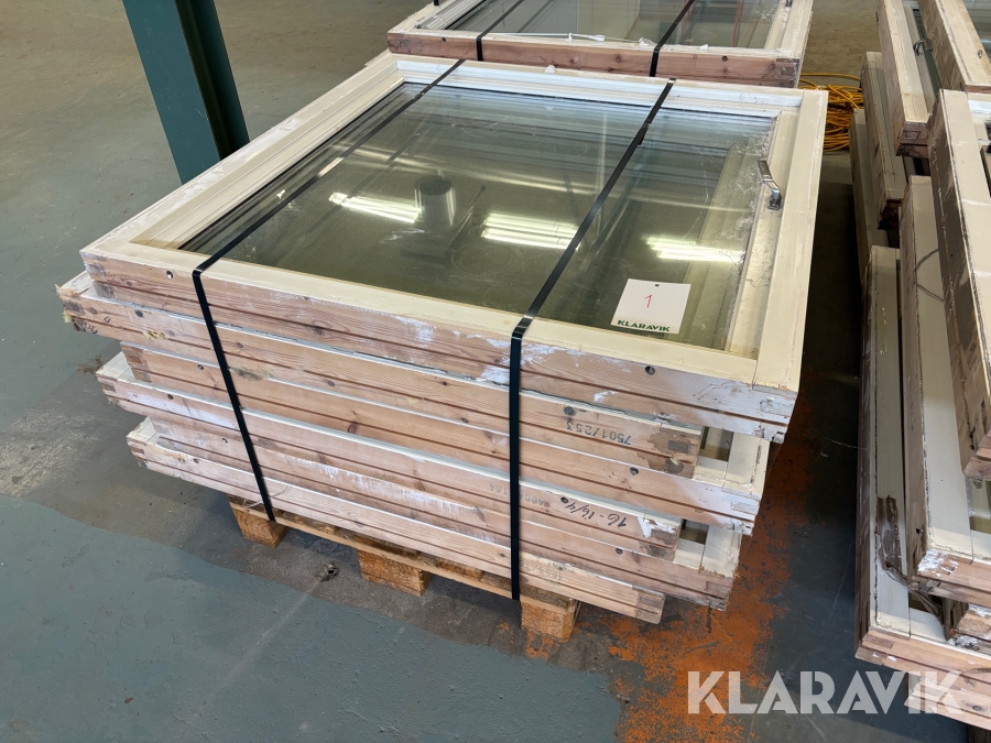 Träfönster 120x120cm 6st