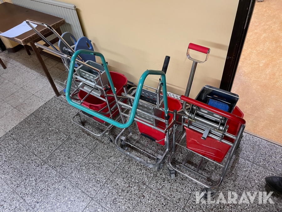 Svabb- och hinkvagn 4 st