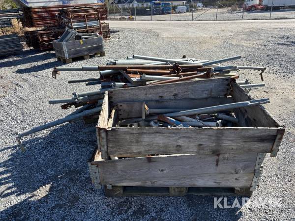 Diverse burtonrör samt kopplingar