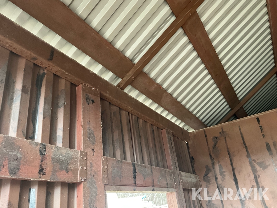 Container med tak och miljöstation , Södertälje, Klaravik