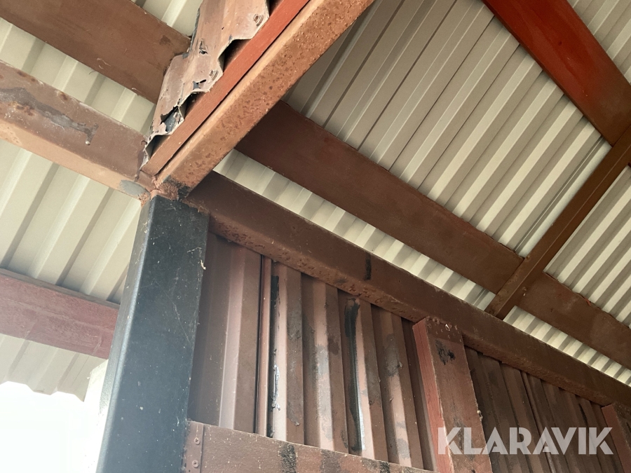 Container med tak och miljöstation , Södertälje, Klaravik