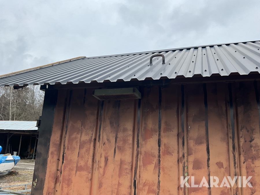 Container med tak och miljöstation , Södertälje, Klaravik