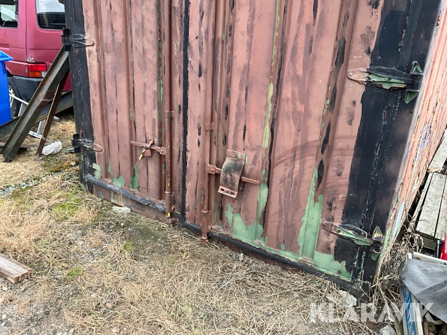 Container med tak och miljöstation , Södertälje, Klaravik