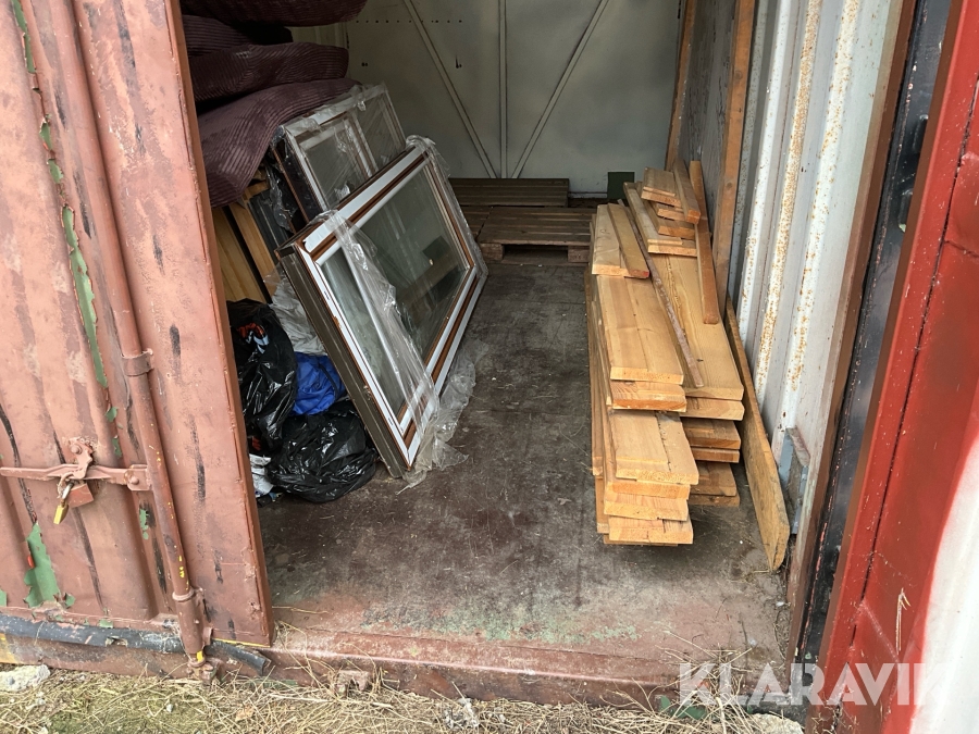 Container med tak och miljöstation , Södertälje, Klaravik