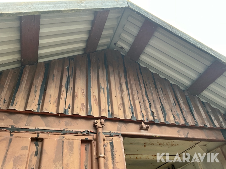 Container med tak och miljöstation , Södertälje, Klaravik