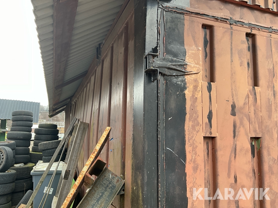 Container med tak och miljöstation , Södertälje, Klaravik