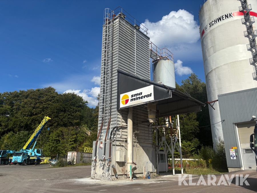 Drymixstation 3 x 25 Ton + mixer, våg och mixer
