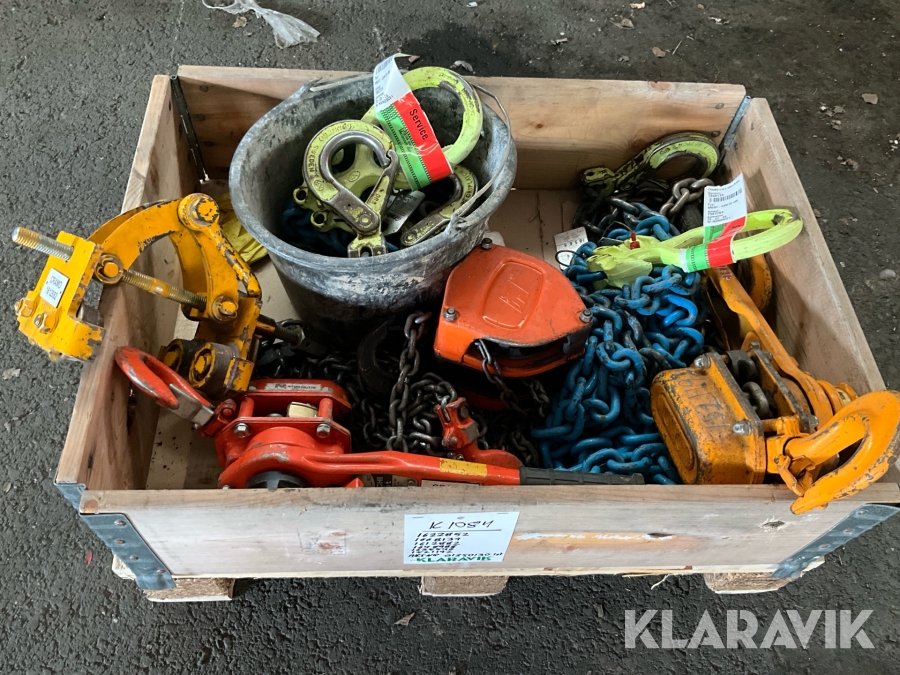 Lyftblock och lyftkätting