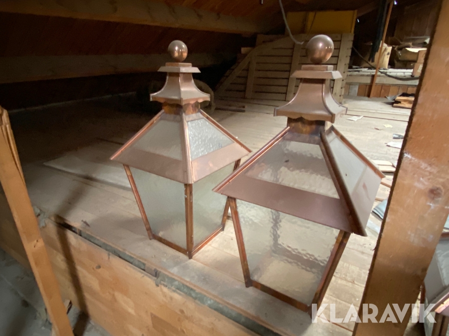 Kopparlampor   6 st