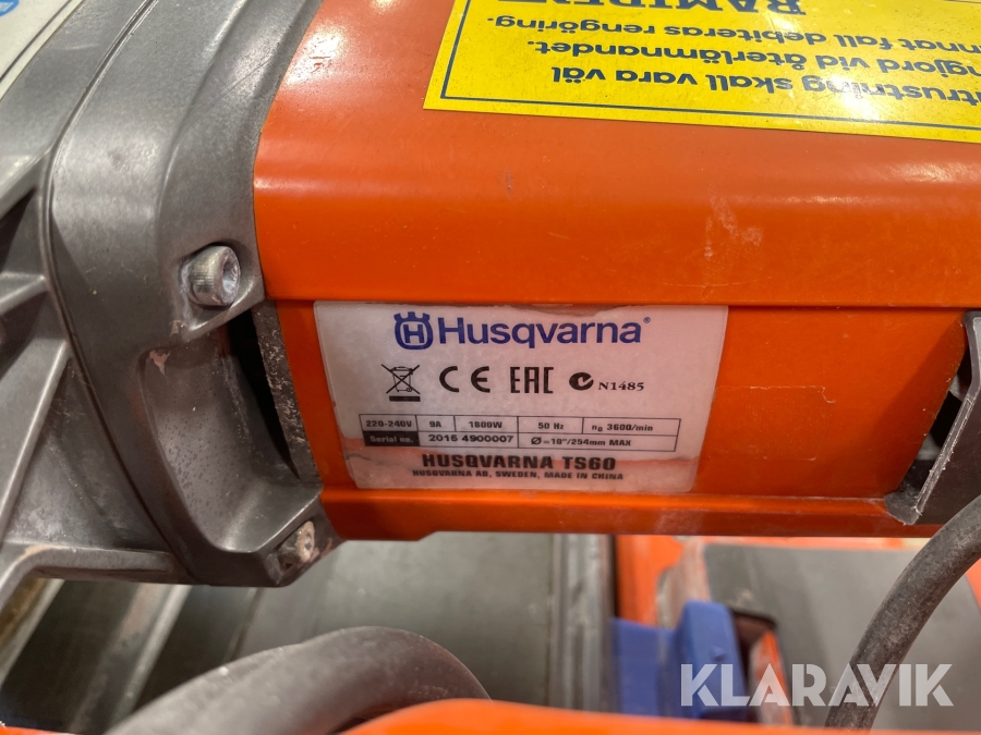 Kakel & klinkersåg Husqvarna TS60
