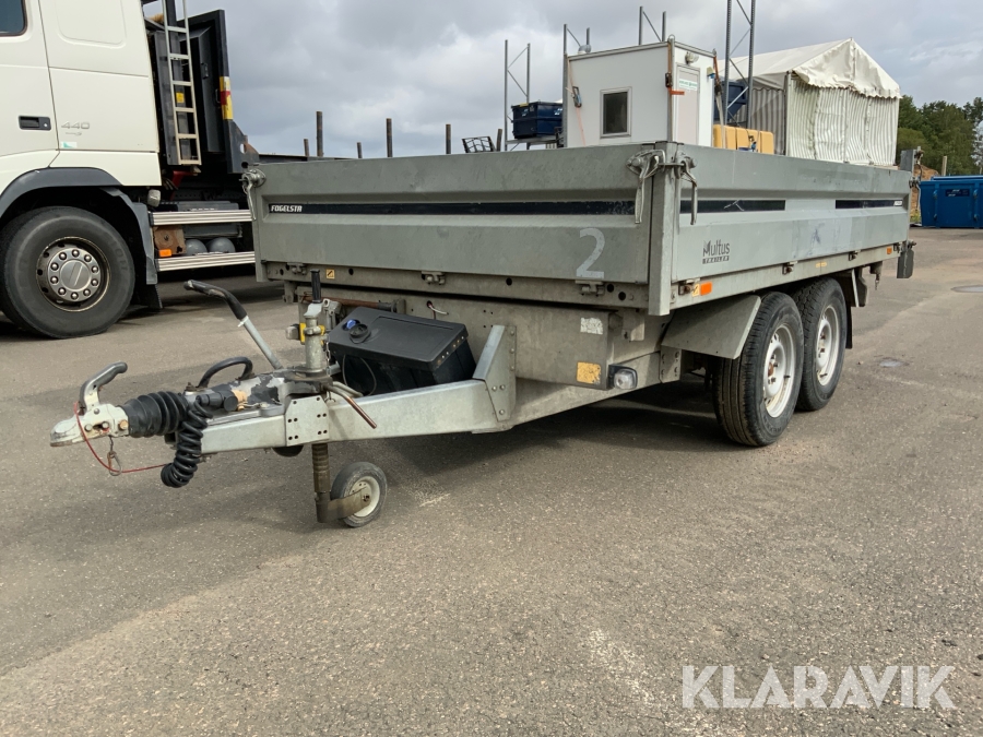 Tippsläp 2-axlat Brenderup TT3500TB