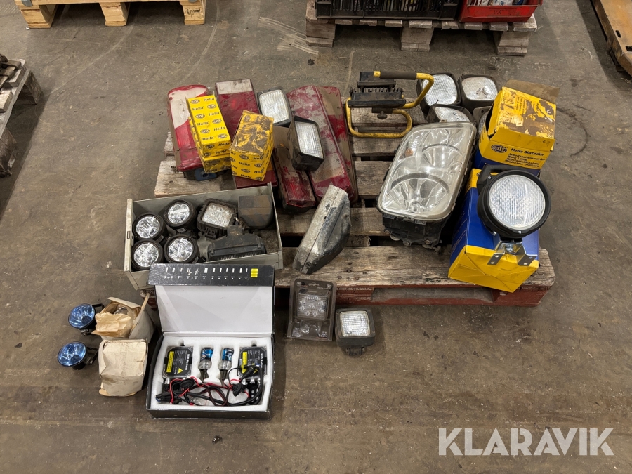 Parti med diverse belysning