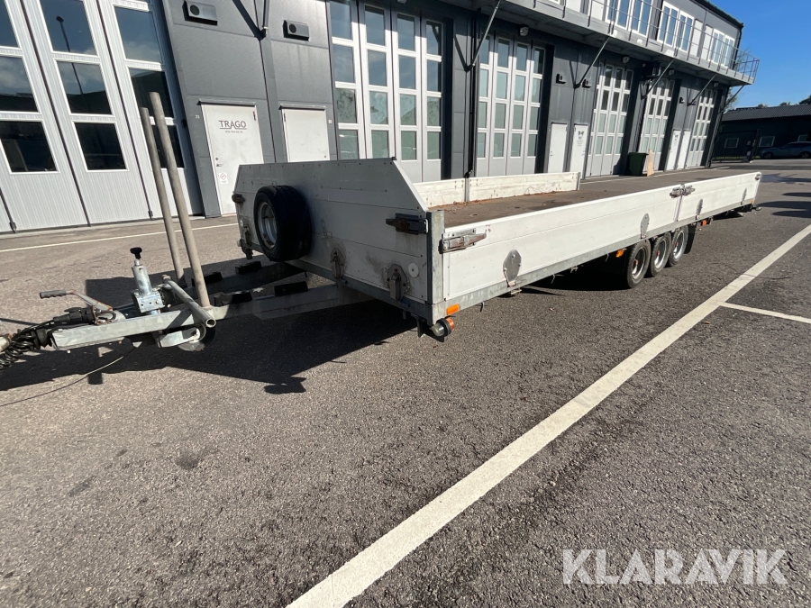 Personbilssläp 3-axlat Boj-släp Eskil III