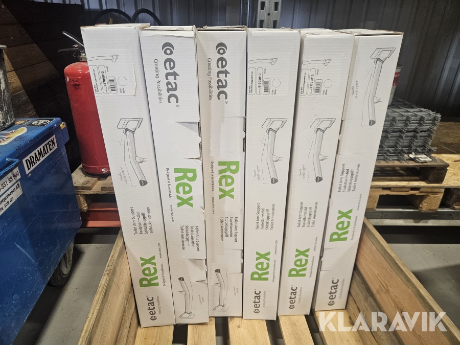 Toalettarmstöd Etac Rex