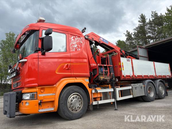 Kranväxlare Scania G410LB6X2 plogutrustad