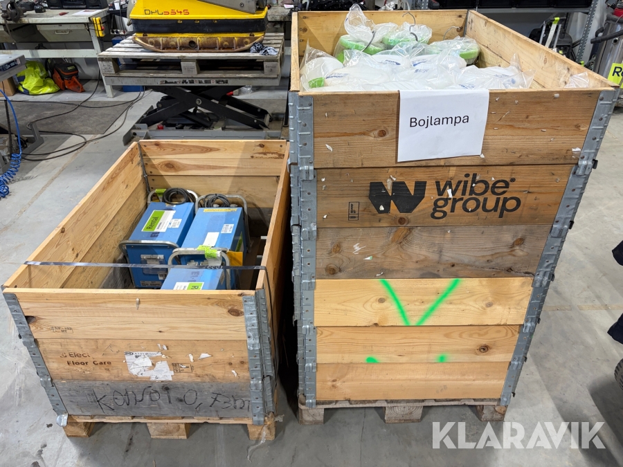 Belysningstransformator 6 st,  Bojlampor 90 st El-Björn / MBerg BT 348 / 48