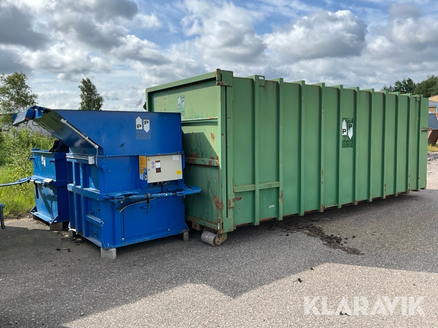 Skruvkomprimator Kampwerth SP stationär, inklusive lastväxlarcontainer