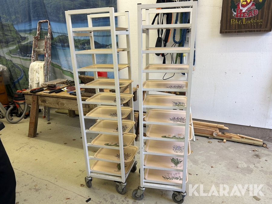 Brickvagn 2 st med 20 brickor