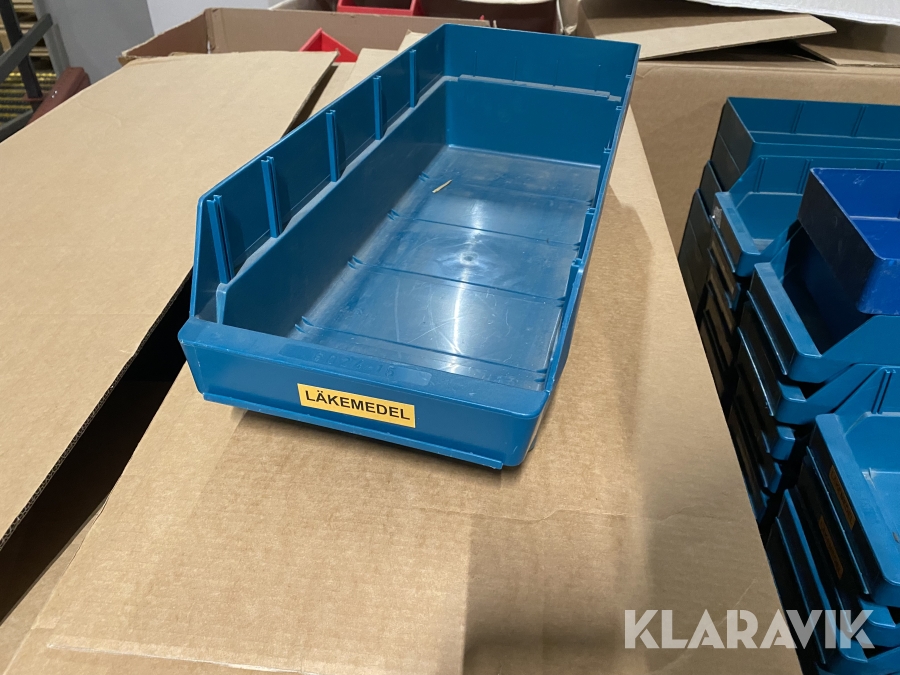 Plastlådor 116st