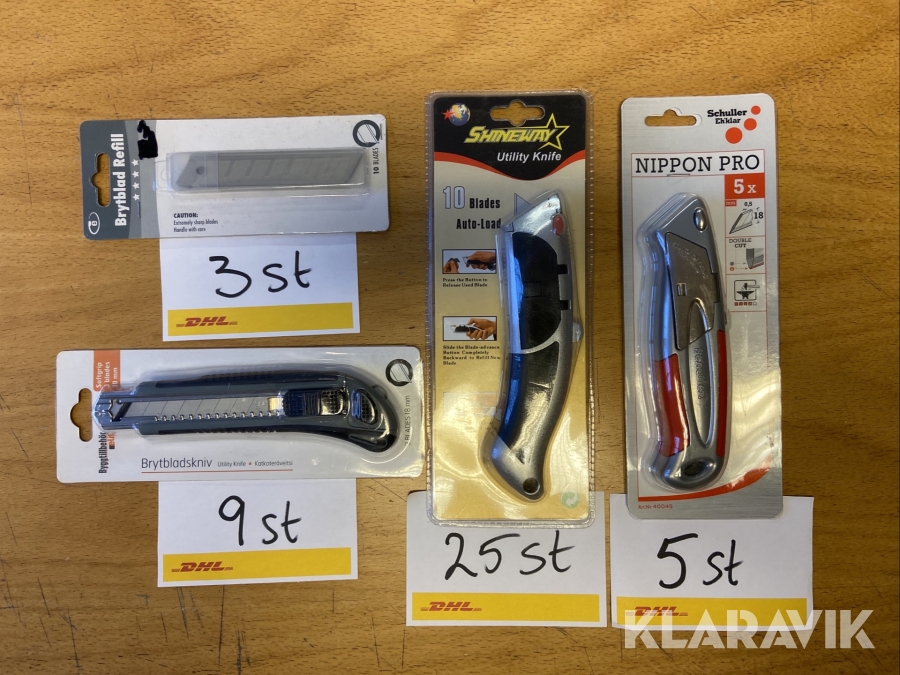 Knivar (olika modeller) 39st