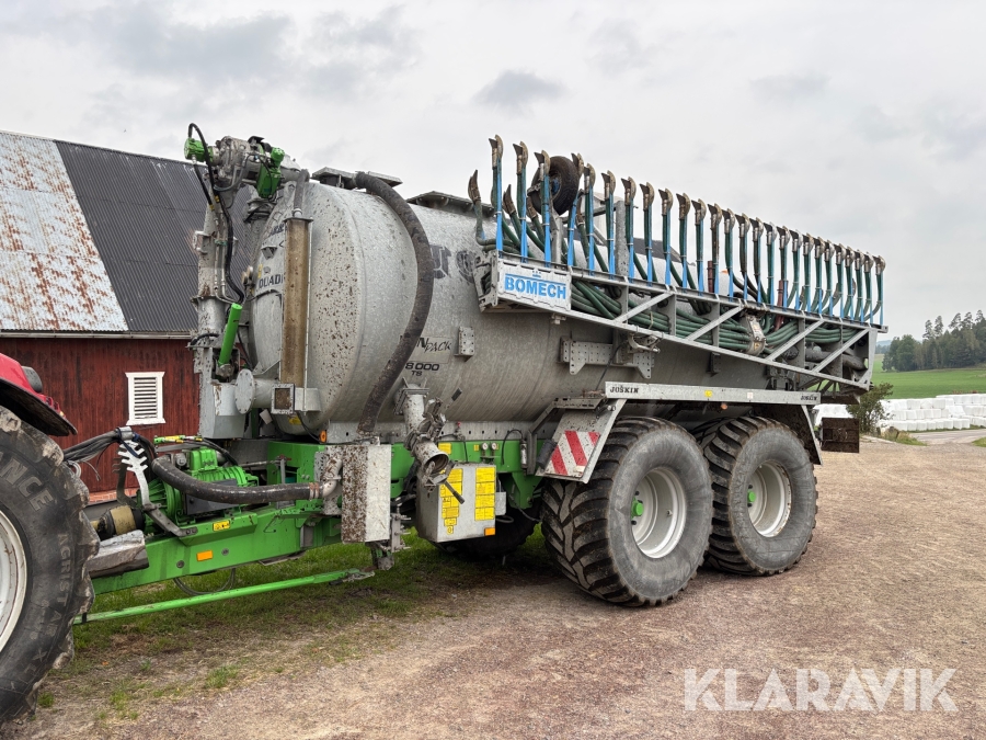 Gödseltunna Joskin Quadra 18000 TS med bomech ramp