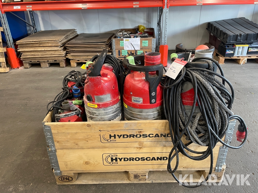 Diverse länspumpar och slampumpar - Grindex & Atlas Copco