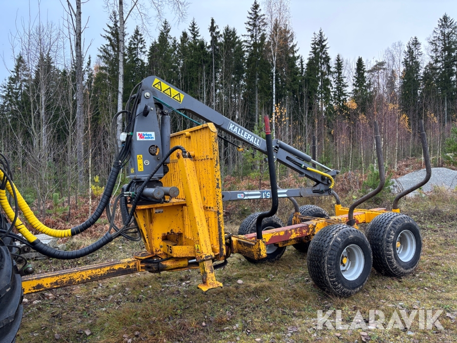 Huggarvagn Källefall 75 med Ramstyrning och fjärrstyrd vinsch