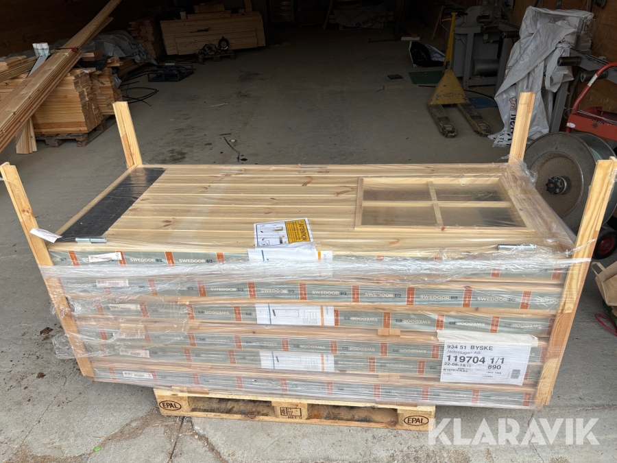 Friggebodsdörrar Swedoor 8x19 6st