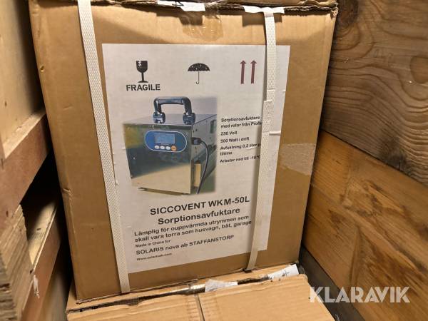 Avfuktare Siccovent WKM-50L 230 V