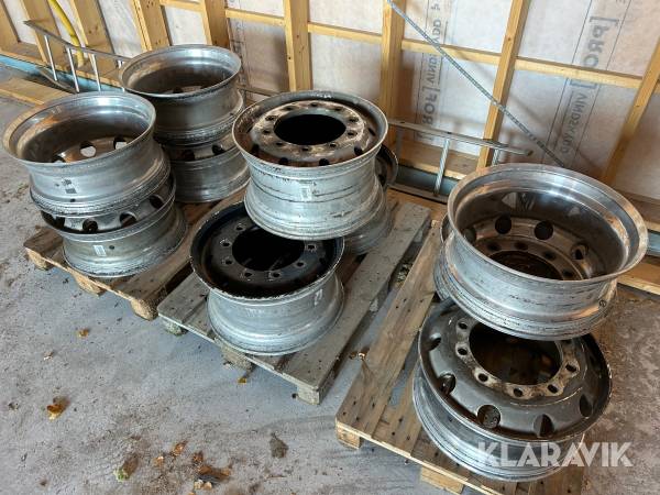 Lastbilsfälgar 10st Scania Alcoa wheels