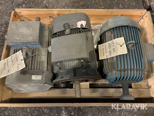 Elmotorer 3 st
