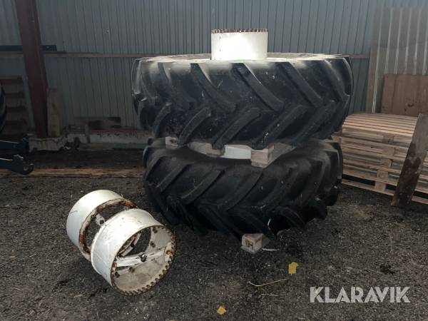 Dubbelmontage Firestone 580/70R38