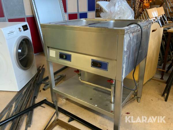 Värmeri med rostfri hylla