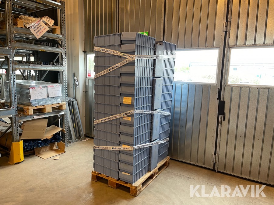 Lagerlådor i plast 113 st