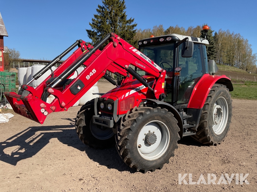 Traktor Massey Ferguson 5455 dyna-4 med frontlastare