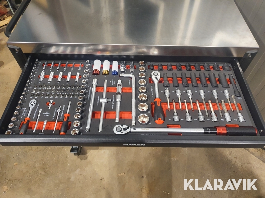 Verktygsvagn Fixman med verktyg 467 delar