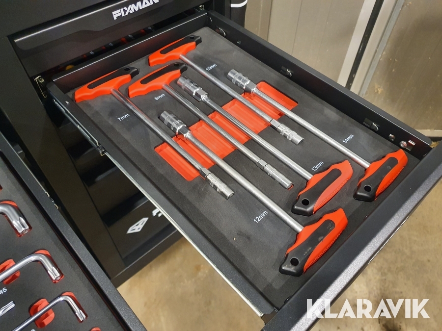 Verktygsvagn Fixman med verktyg 467 delar