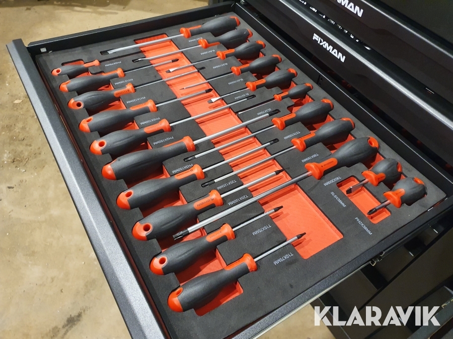 Verktygsvagn Fixman med verktyg 467 delar