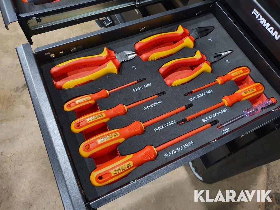 Verktygsvagn Fixman med verktyg 467 delar